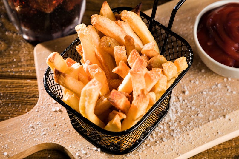 Crispy seasoned fries side dish